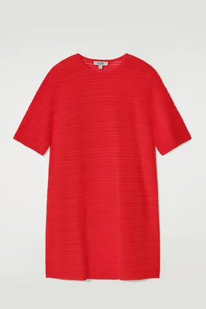 COS Pleated Knitted Mini Dress