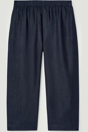 COS Elasticated Linen Wide-Leg Trousers in
