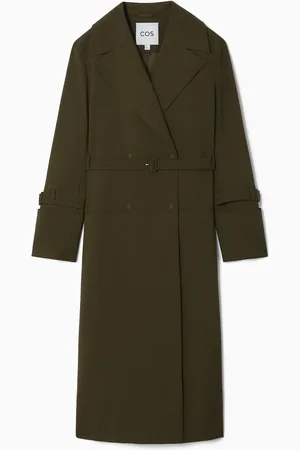 COS Double-Breasted Wool-Blend Trench Coat