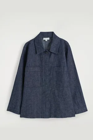 COS Tie-Side Denim Overshirt in