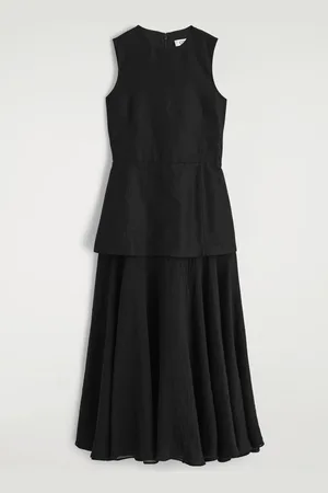COS Layered Peplum Midi Dress