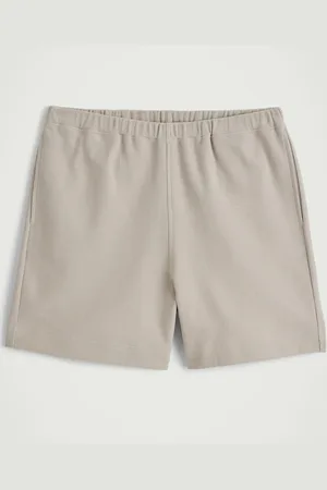 COS Textured Cotton-Jersey Shorts