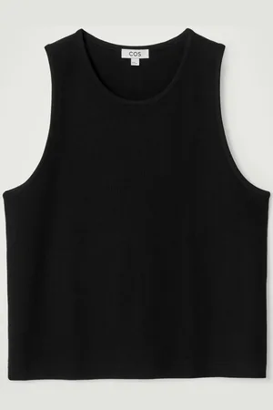 COS Textured Cotton-Jersey Tank Top