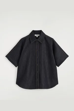 COS Boxy Short-Sleeved Denim Shirt