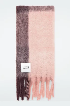 COS Fringed Brushed-Mohair Scarf