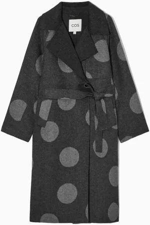 COS Oversized Polka-Dot Wool Coat