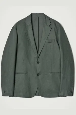 COS Single-Breasted Linen Blazer in