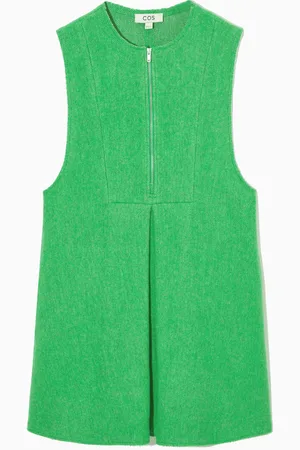 COS Pleated Wool Mini Dress