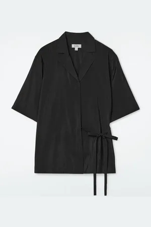 COS Relaxed Tie-Detail Short-Sleeved Shirt