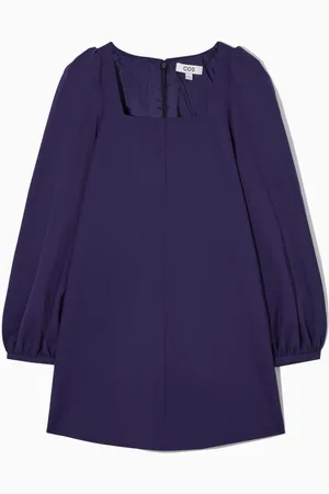 COS A-Line Puff-Sleeved Mini Dress