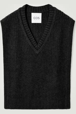COS Wool-Cashmere V-Neck Hybrid Vest
