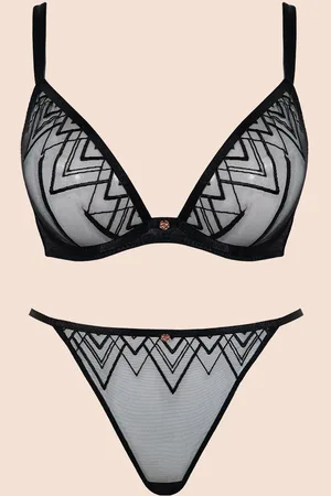 Scantilly Voltage Deep Plunge Bra Black