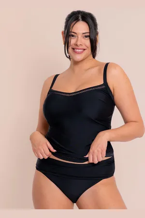 Curvy Kate First Class Plunge Tankini Multiway Top Black