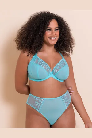 Curvy Kate Centre Stage Full Plunge Side Support Bra Turquoise