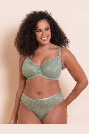Curvy Kate Lace Daze Balcony Bra Sage Green