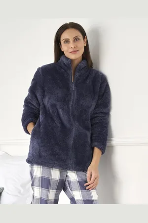 Damart Thermal Short Teddy Fleece Dressing Gown