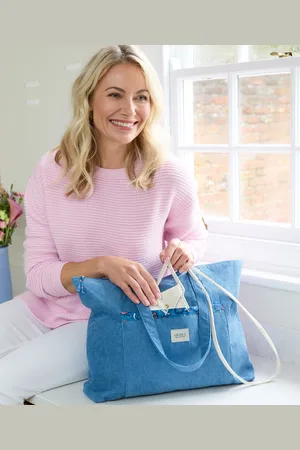 Damart Corduroy Shopper Bag Set