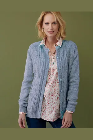 Damart Cable Knit Cardigan