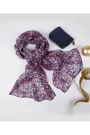 Damart Printed Scarf & Purse Set