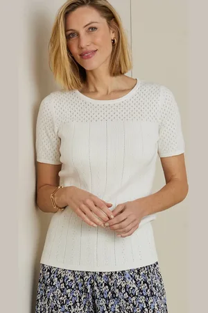 Damart Skin Soft Cotton Rich Pointelle Jumper