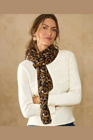 Damart Leopard Print Scarf
