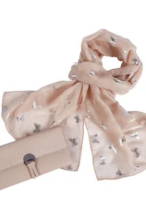 Damart Scarf Necklace and Purse Set