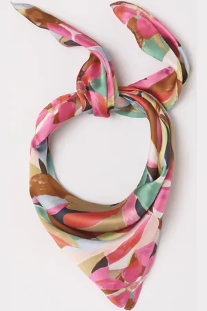 Damart Floral Print Square Scarf