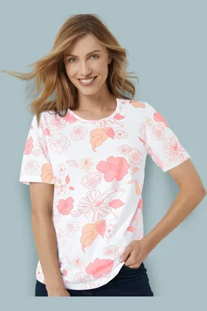 Damart Skin Soft Floral Print Cotton T-shirt
