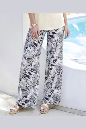 Damart Floral Tropical Printed Trousers