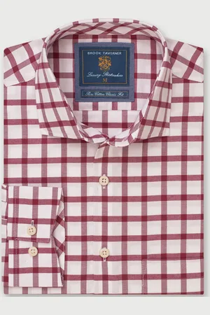 Damart Brook Taverner Grid Check Long Sleeve Shirt
