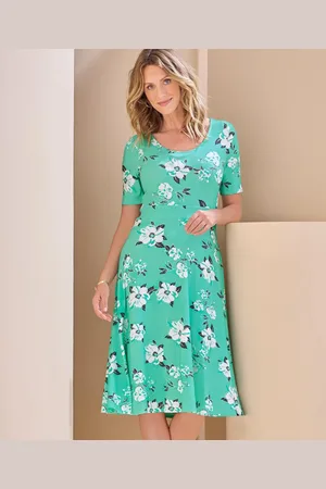 Damart Floral Flared Dress