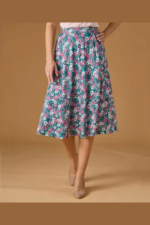 Damart Print Jersey Skirt