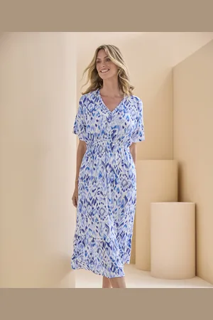 Damart Print Tiered Dress
