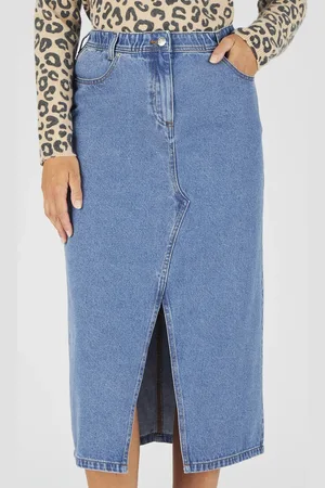 Damart Denim Midi Skirt
