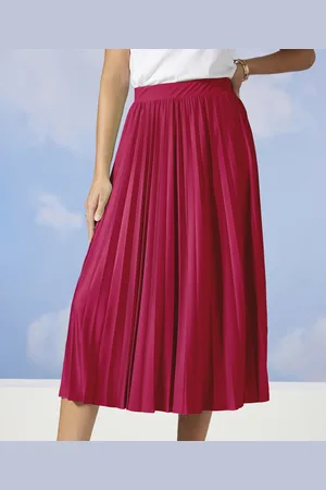 Damart Pleated Jersey Skirt