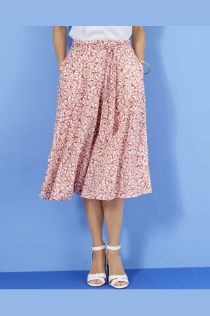 Damart Printed Panelled Skirt