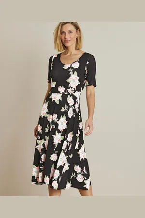 Damart Floral Flared Dress