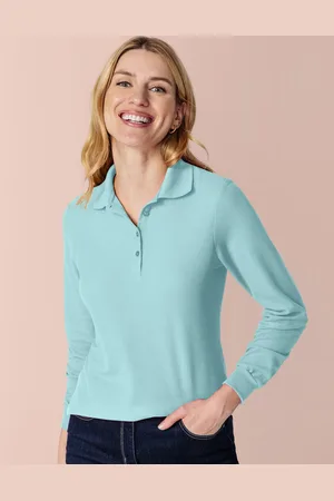 Damart Long Sleeved Piqué Polo