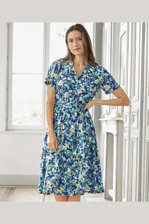Damart Button-through Print Dress