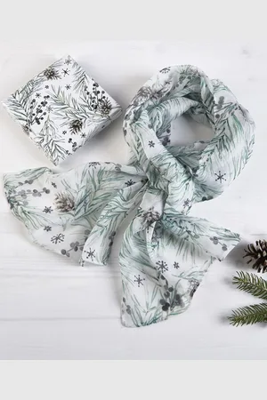 Damart Fern Print scarf