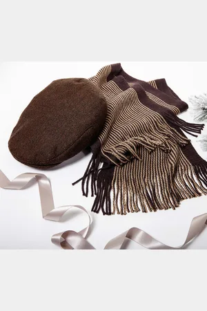 Damart Flat Cap and Scarf Set