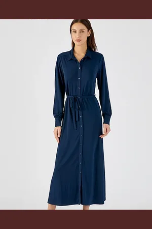 Damart Geo Print Flared Jersey Dress