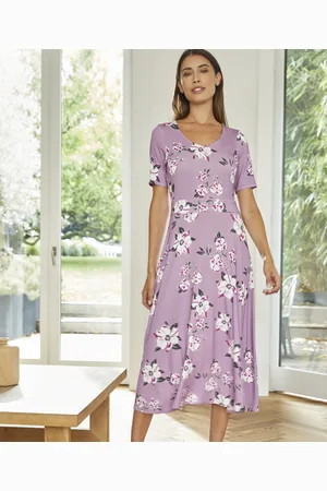 Damart Floral Flared Dress