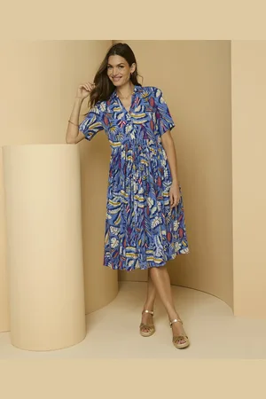 Damart Print Tiered Dress