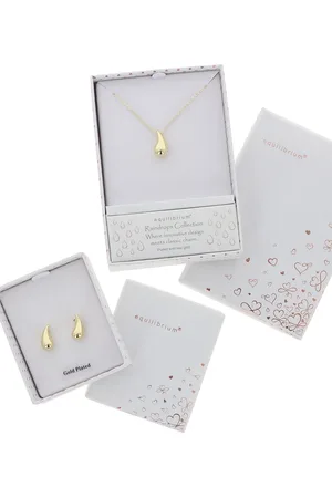 Damart Raindrop Necklace and Earring Set