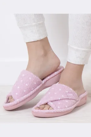 Damart Totes Isotoner® Ladies Popcorn Open Toe Slippers