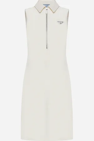 Prada Silk-blend polo shirt dress