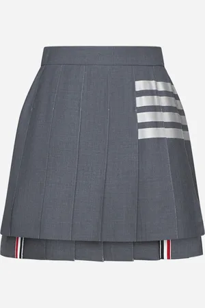 Thom Browne Wool pleated miniskirt