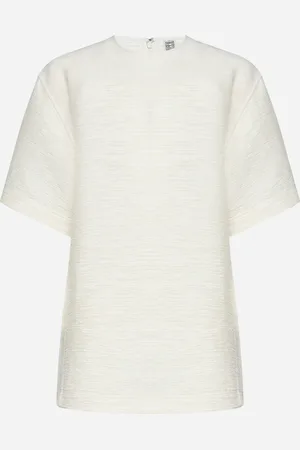 Totême Crinkled viscose t-shirt