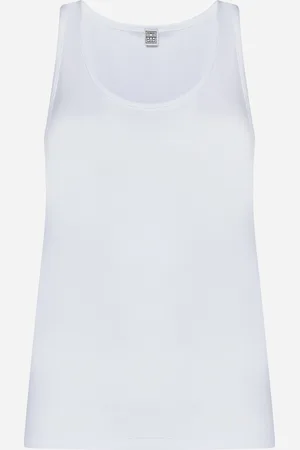 Totême Rib knit cotton tank top